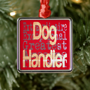 Adorno Metálico Extraordinaria de Dog Handler