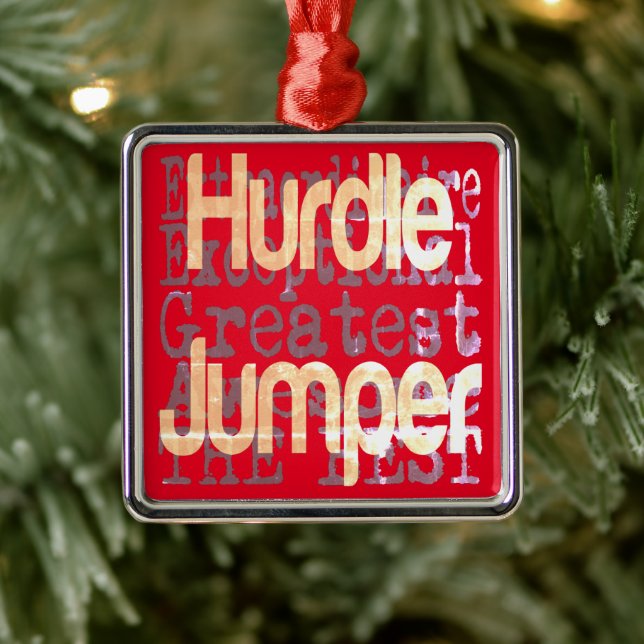 Adorno Metálico Extraordinaria de jumper de Hurdle (Árbol)