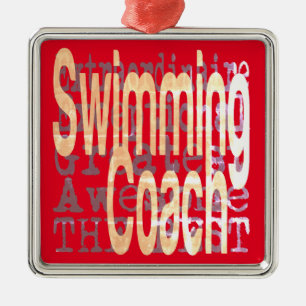 Adorno Metálico Extraordinaria del entrenador de natación