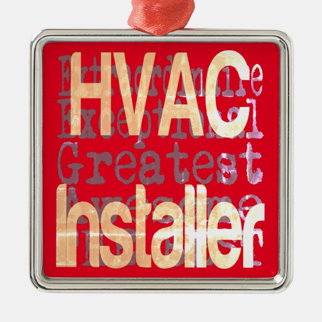 Adorno Metálico Extraordinaria del instalador de HVAC (Frente)
