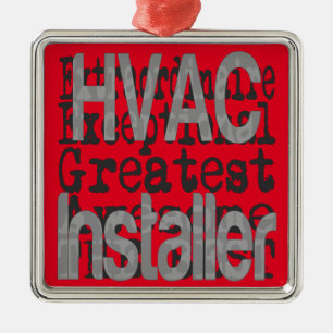 Adorno Metálico Extraordinaria del instalador de HVAC