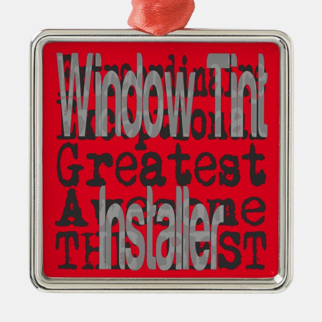 Adorno Metálico Extraordinaria del instalador de tonos de ventana (Frente)