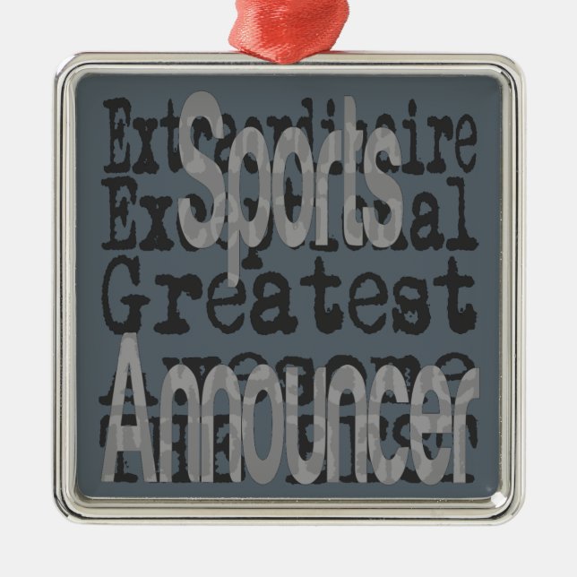 Adorno Metálico Extraordinaria del presentador de deportes (Frente)