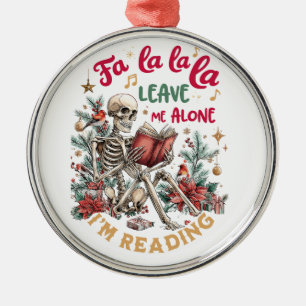 Adorno Metálico Fa La La La Déjame Solo Estoy Leyendo 
