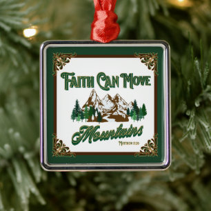 Adorno Metálico Faith Can Move Mountains Coffee Mug