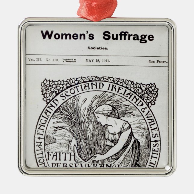 Adorno Metálico Faith, Perseverance, Patience, 1911 (Frente)