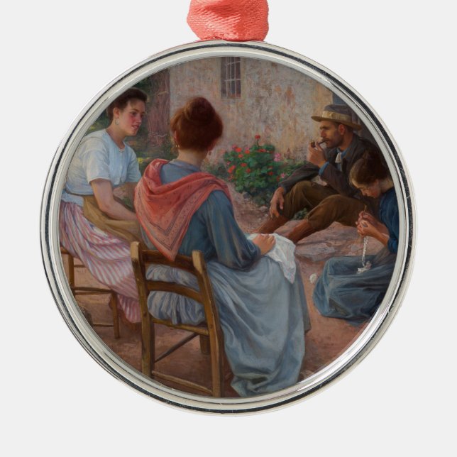 Adorno Metálico Familia italiana tradicional (Italia antigua) (Frente)