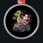 Adorno Metálico Familia navidad coincidiendo con dinosaurio de San<br><div class="desc">Familia navidad coincide con niños de los dinosaurios de Santa Camión</div>