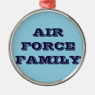 Adorno Metálico Familia Ornament Air Force