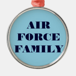 Adorno Metálico Familia Ornament Air Force