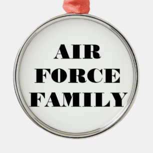 Adorno Metálico Familia Ornament Air Force