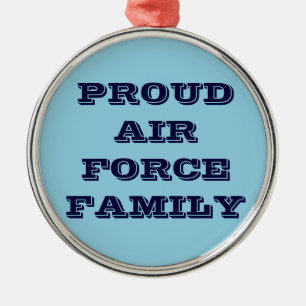 Adorno Metálico Familia Ornament Orud Air Force