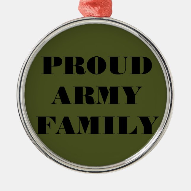 Adorno Metálico Familia Ornament Orud Army (Frente)