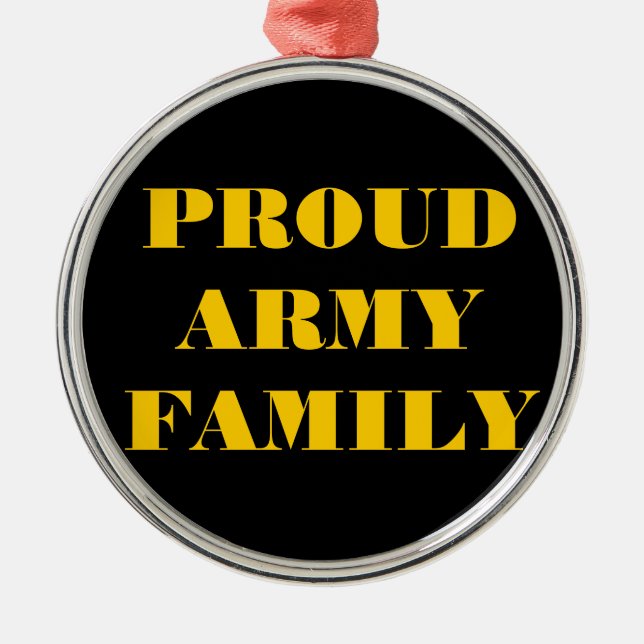 Adorno Metálico Familia Ornament Orud Army (Frente)