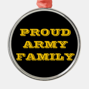 Adorno Metálico Familia Ornamita del Ejército Orgulloso