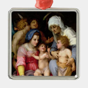 Adorno Metálico Familia santa con los ángeles, c.1515-16 (aceite