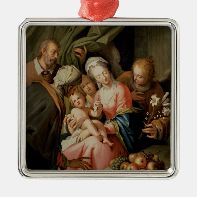 Adorno Metálico Familia santa con St Anne (Frente)
