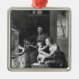 Adorno Metálico Familia santa, después de 1650