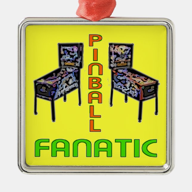 Adorno Metálico Fanático del pinball (Frente)