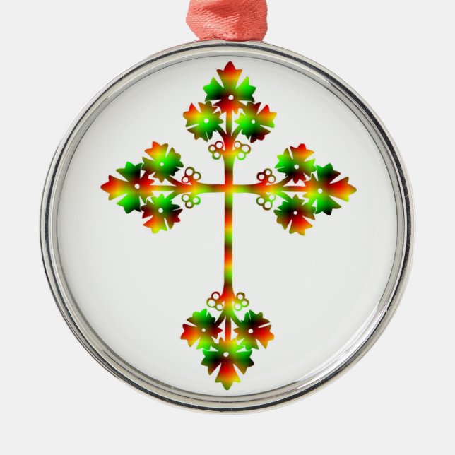 ADORNO METÁLICO FANCY CROSS (Frente)