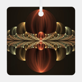 Adorno Metálico Fantasía Construcción Brillante Resumen Arte Fract