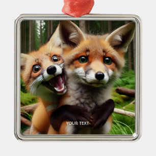 Adorno Metálico Fantasía Cuesta dos zorros