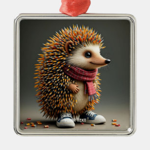 Adorno Metálico Fantasía Cute Hedgehog Agujas negras