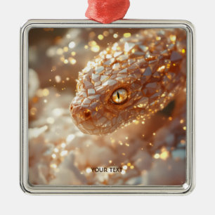 Adorno Metálico Fantasía dulce pastel serpiente rosada