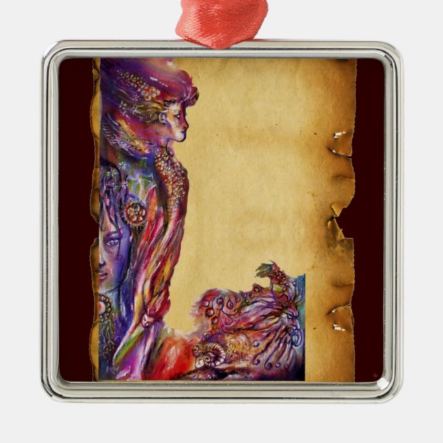 Adorno Metálico Fantasía VIVIENE Y MERLIN (Frente)