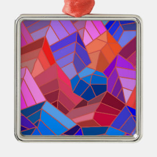 Adorno Metálico Fantasías vistas de las montañas desde el cielo