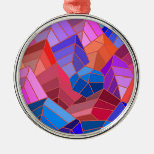 Adorno Metálico Fantasías vistas de las montañas desde el cielo