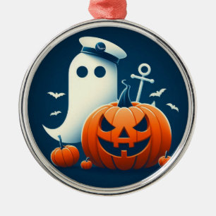 Adorno Metálico Fantasma/calabazas de Halloween de corte nautico/c