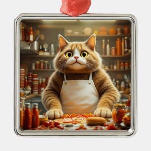 Adorno Metálico Fantasy Cute Big Oyes Cat