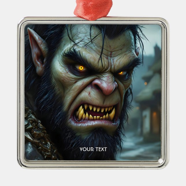 Adorno Metálico Fantasy Cute Big Strong Warrier (Frente)