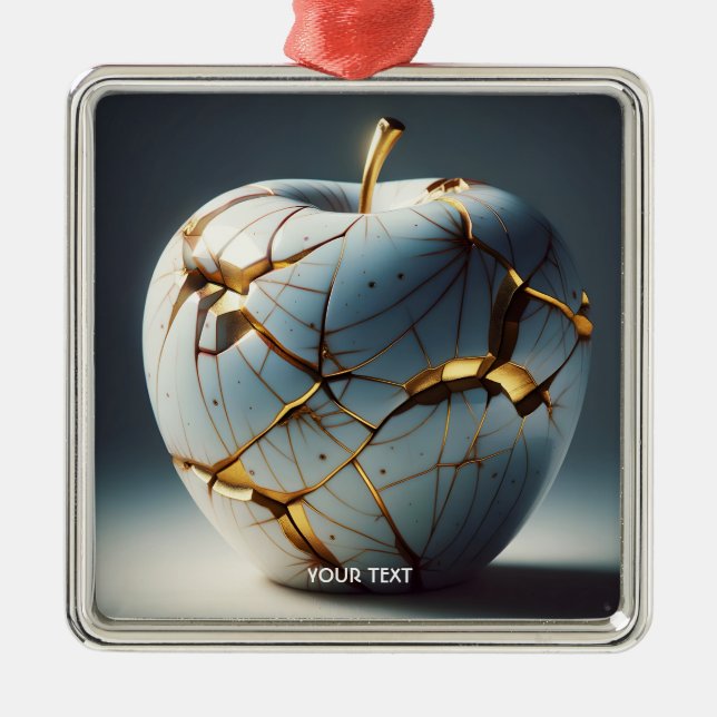 Adorno Metálico Fantasy Cute Kintî Porcelana Apple (Frente)