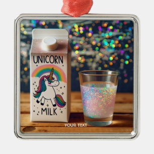 Adorno Metálico Fantasy Cute Milge Unicornio Arcoiris