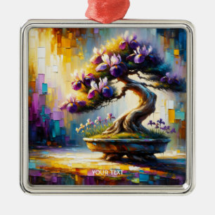 Adorno Metálico Fantasy Cute Purple Mini Tree