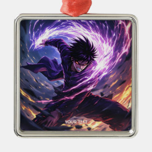 Adorno Metálico Fantasy Cute Wizard Boy Light