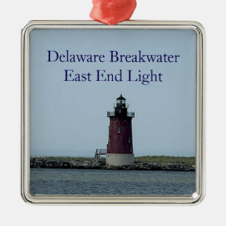 Adorno Metálico Faro del extremo este del rompeolas de Delaware