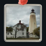 Adorno Metálico Faro Sandy Hook<br><div class="desc">Faro Sandy Hook</div>