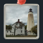 Adorno Metálico Faro Sandy Hook<br><div class="desc">Faro Sandy Hook</div>