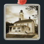 Adorno Metálico Faro Sandy Hook<br><div class="desc">Faro Sandy Hook</div>