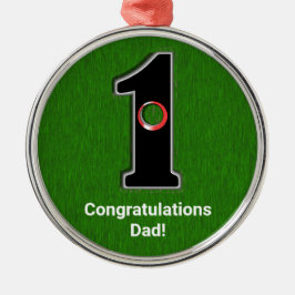 Adorno Metálico Felicitaciones a Golfer Hole en una persona person