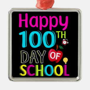 Adorno Metálico Feliz 100° día de clases
