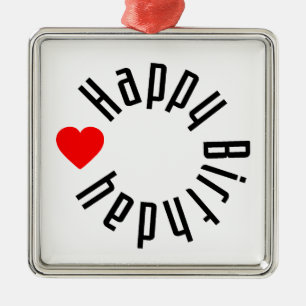 Adorno Metálico Feliz cumpleaños