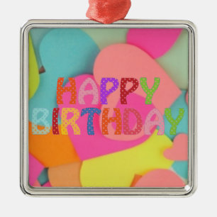 Adorno Metálico Feliz cumpleaños