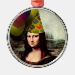 Adorno Metálico Feliz cumpleaños Mona Lisa