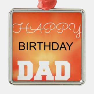 Adorno Metálico Feliz cumpleaños papá