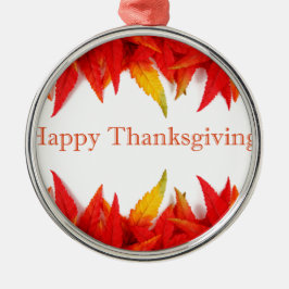 Adorno Metálico ¡Feliz Día de Acción de Gracias!