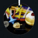Adorno Metálico Feliz Estrella de Hanukkah de David menorah Dreide<br><div class="desc">Feliz Hanukkah Star de David menorah Dreidel SlipperyJoe Celebración Velas Hebreo Judío Chanukah regalos decorativos Judaísmo religión artística</div>